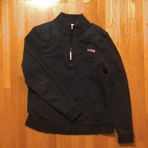 Vineyard vines navy half-zip shep shirt
